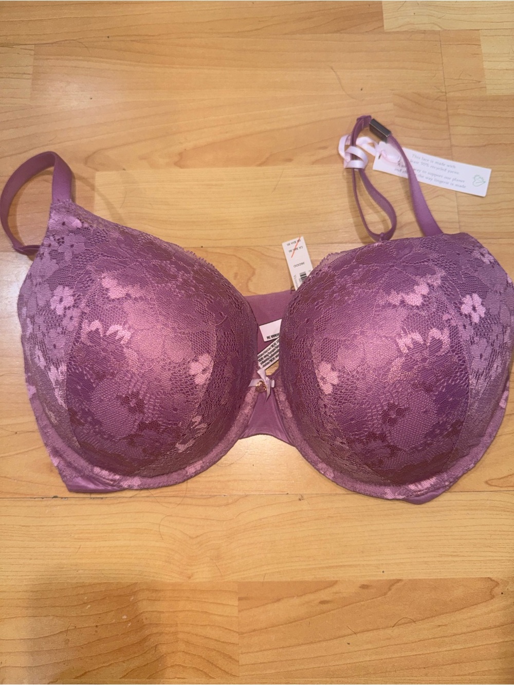 Victoria's Secret Lavender Lace Push-Up Bra